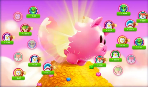 Piggy Tap Mit anderen Spielern kämpfen.